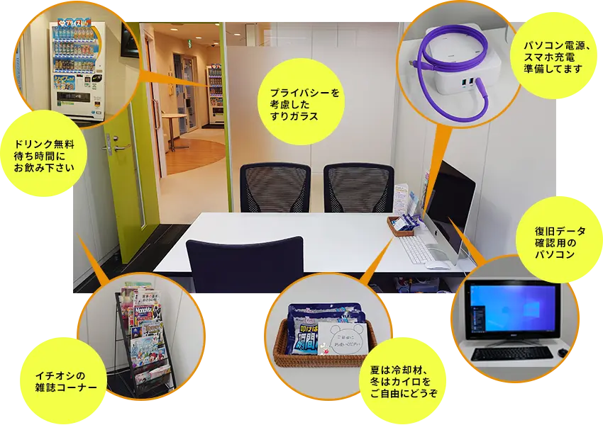 受付ブース 写真