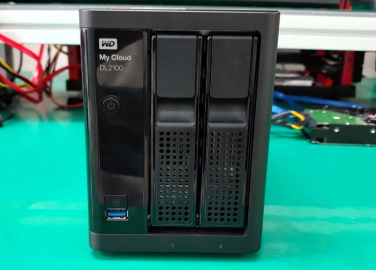WD My Cloud DL2100 NAS接続不可 イメージング後 暗号化解除 復旧事例