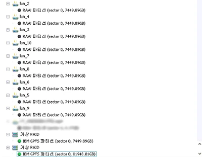 HP P2000 ストレージ RAID GPFS 72TB 復旧 - 大手企業出張現地復旧